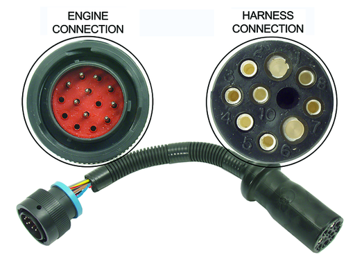 [84 866337T01] Mercury Harness Asy 14 pin to 10 pin (866337T01)