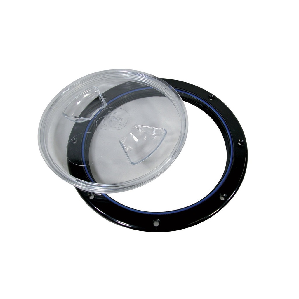[174030-BLA] NAIRN INSPECTION PORT 152MM BLACK WITH CLEAR LID (174030)