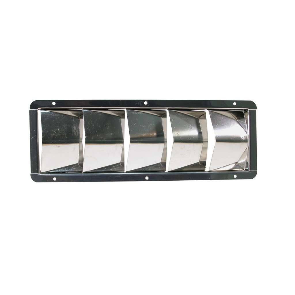 [175005-BLA] MARINE TOWN STAINLESS STEEL V LOUVRE VENT 5 LOUVRE (175005)