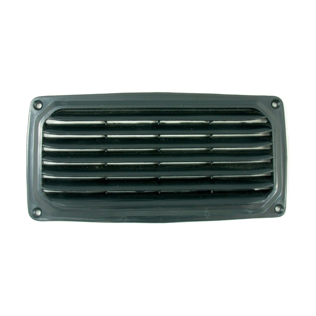MARINE TOWN PLASTIC LOUVRE VENT 200M X 100MM BLACK (175216)