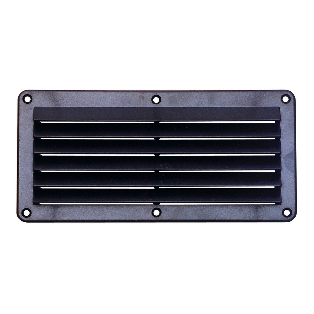 [175220-BLA] MARINE TOWN PLASTIC LOUVRE VENT 258MM X 125MM BLACK (175220)