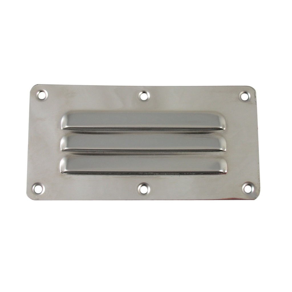 MARINE TOWN STAINLESS STEEL LOUVRE VENT 127MM X 65MM (175230)