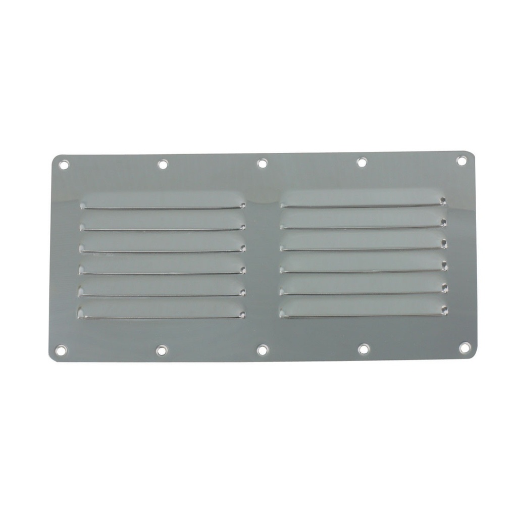 [175238-BLA] MARINE TOWN STAINLESS STEEL LOUVRE VENT 115MM X 232MM (175238)
