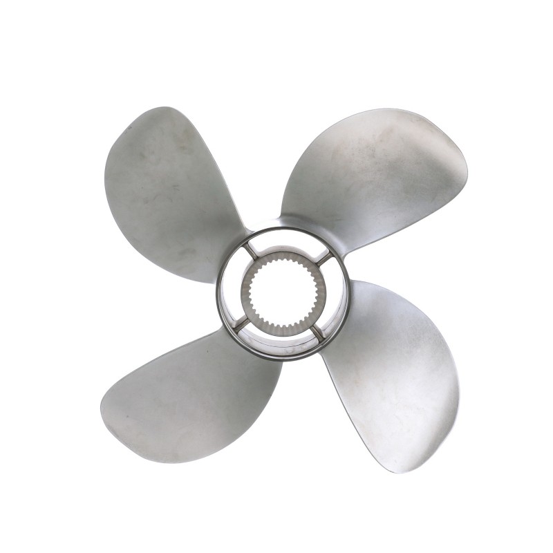 [48 8M0123412] Quicksilver Bravo Three Propeller 15 X 28 LH SS 4BL ‑ Front (8M0123412)