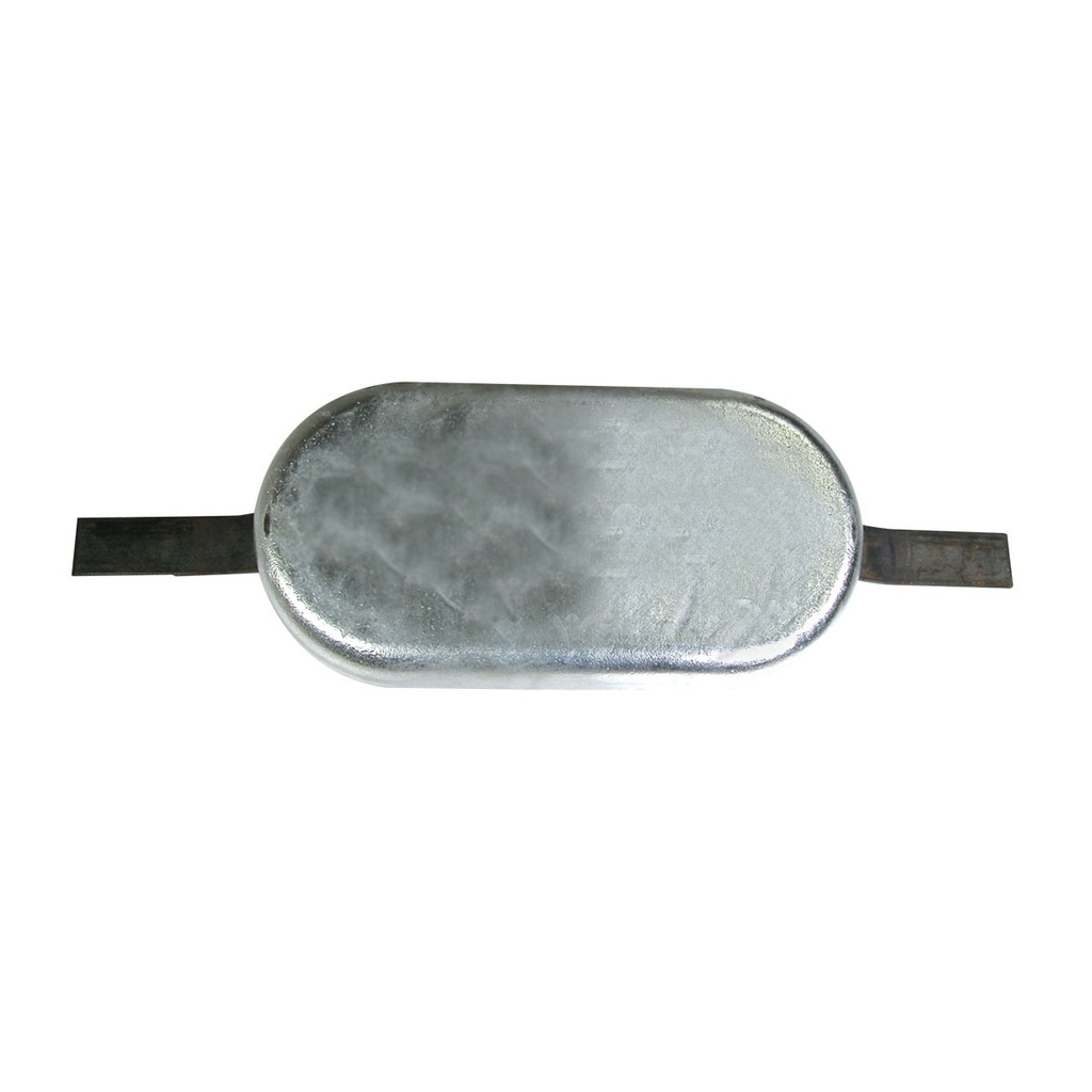 MARTYR OVAL WITH STRAP ANODE ZINC 305X150X32 (191038)