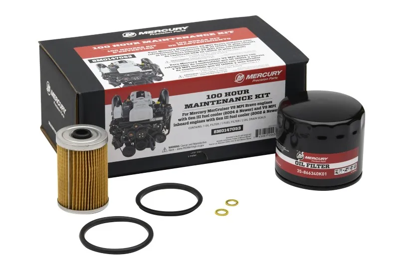 [8M0147053] Mercury MerCruiser GM V8 MPI Engine 100-Hour Maintenance Kit (8M0147053)