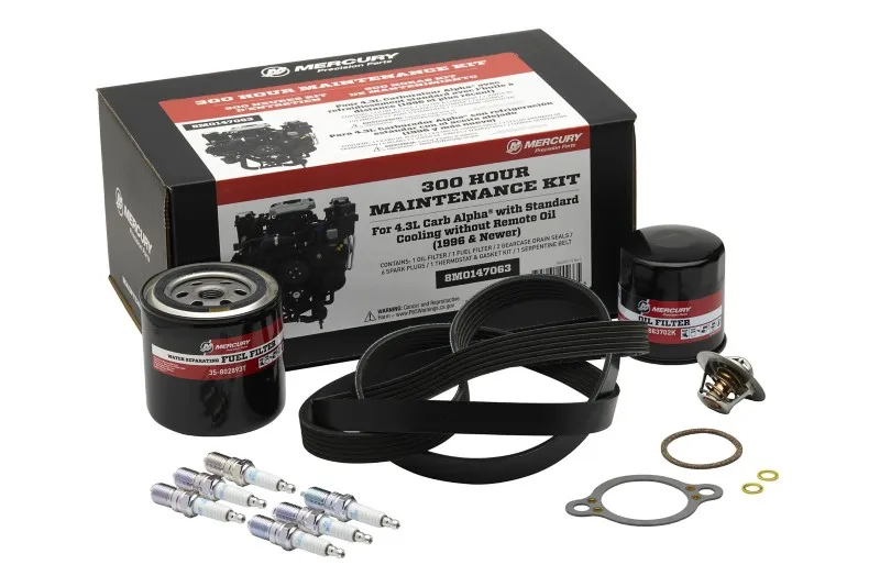 [8M0147063] MERCURY MERCRUISER 4.3L CARBURETED ALPHA RWC ENGINE 300-HOUR MAINTENANCE KIT (8M0147063)