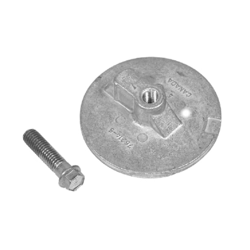 [191219-BLA] MARTYR SKEG ROUND PLATE ANODE ALLUMINIUM MERCURY 76214-5 (191219)