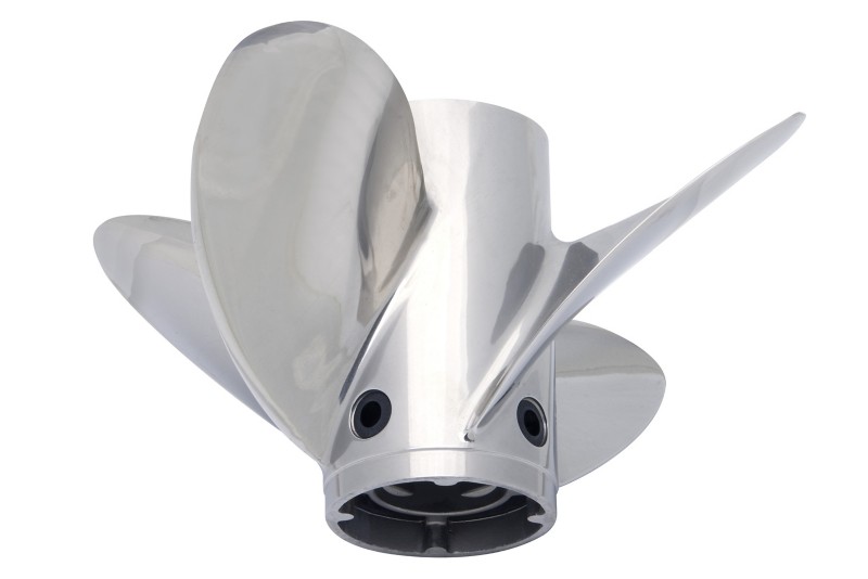 [48 8M0151391] Trophy Plus Propeller 13.8 X 21 RH SS 4 BL (8M0151391)