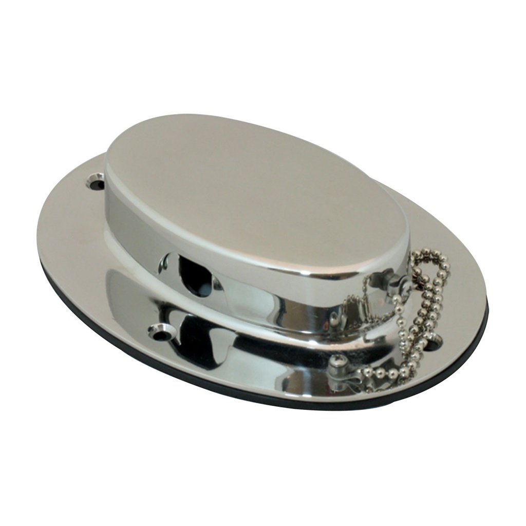[192160-BLA] MARINE TOWN OVAL HAWSE HOLE CAST S/STEEL WITH LID 160X115MM (192160)