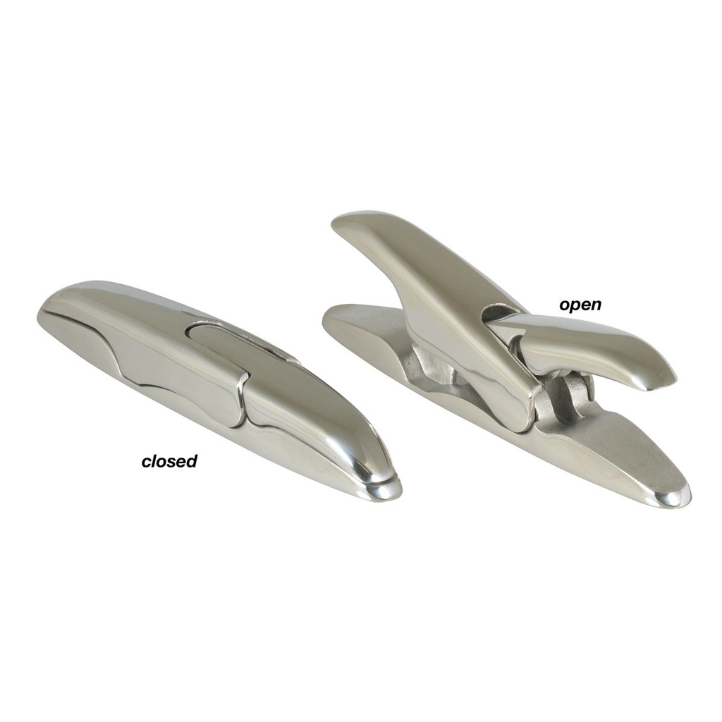 [192266-BLA] MARINE TOWN X-FOLDING CLEAT CAST S/STEEL 153MM (192266)