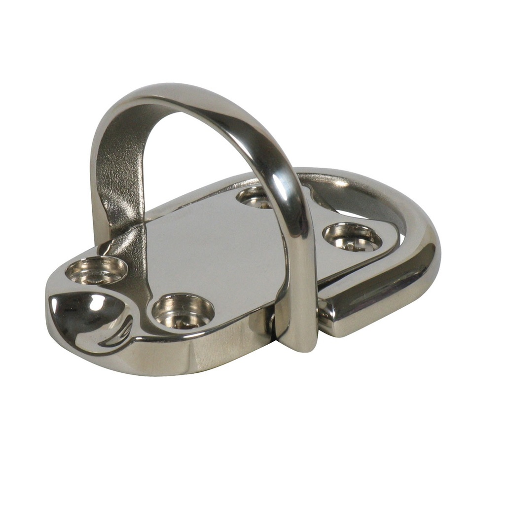 [192278-BLA] MARINE TOWN FOLDING PAD EYE CAST S/STEEL DOUBLE EYE 100X60MM (192278)