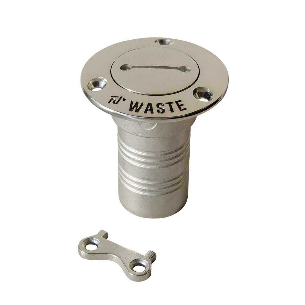 [192335-BLA] MARINE TOWN STAINLESS STEEL DECK FILLER WASTE 38MM (192335)