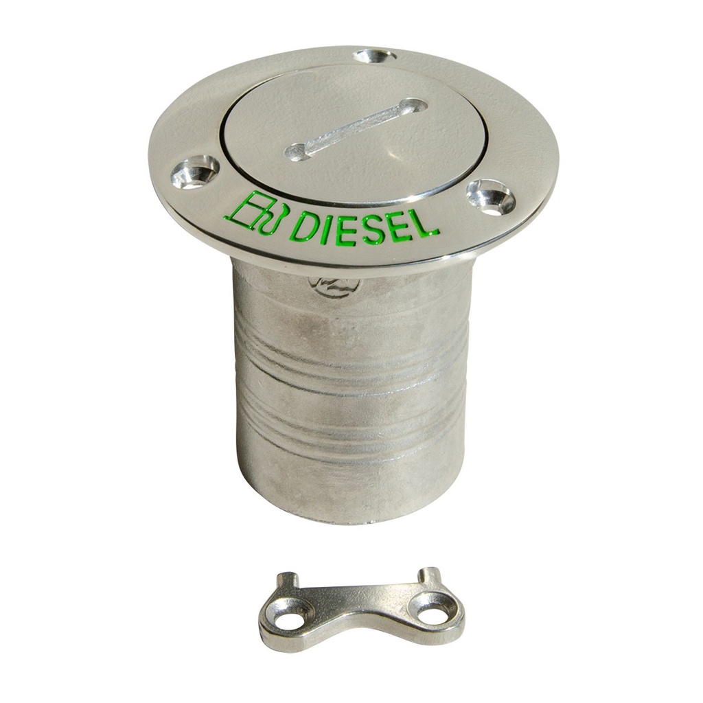 [192336-BLA] MARINE TOWN STAINLESS STEEL DECK FILLER DIESEL 50MM (192336)