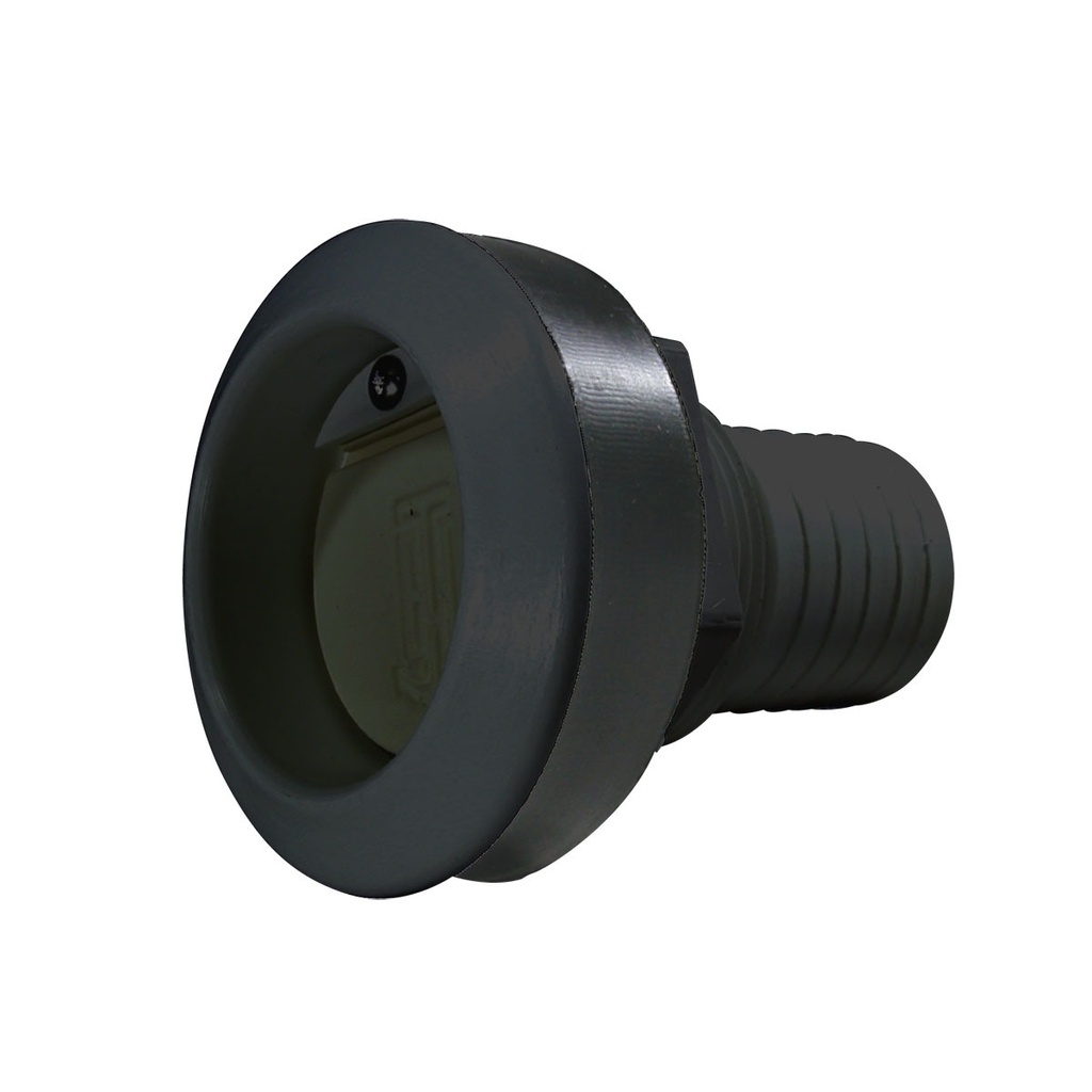 [192480-BLA] T-H MARINE THRU HULL SCUPPER BLACK PLASTIC 38MM (192480)