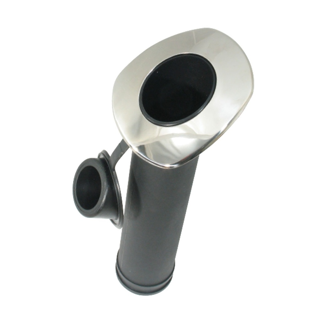 [192559-BLA] MARINE TOWN ROD HOLDER NYLON S/STEEL ANGLED 103X92MM (192559)