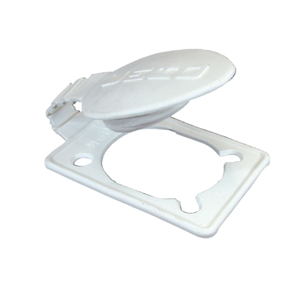 [192597-BLA] EMRO ROD HOLDER CAP WHITE SLIMLINE (192597)