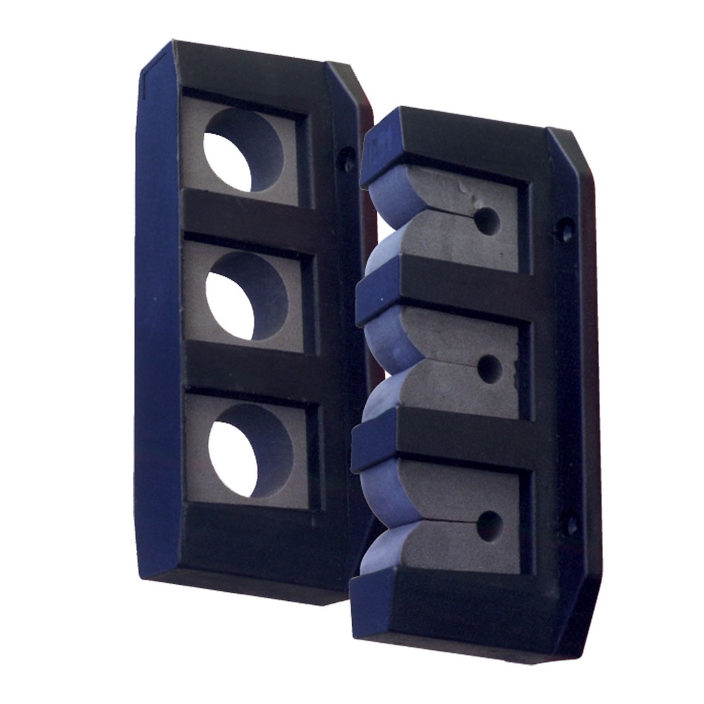 [192627-BLA] BLA VERTICAL ROD STORAGE HOLDER BLACK PLASTIC 3 RODS (192627)