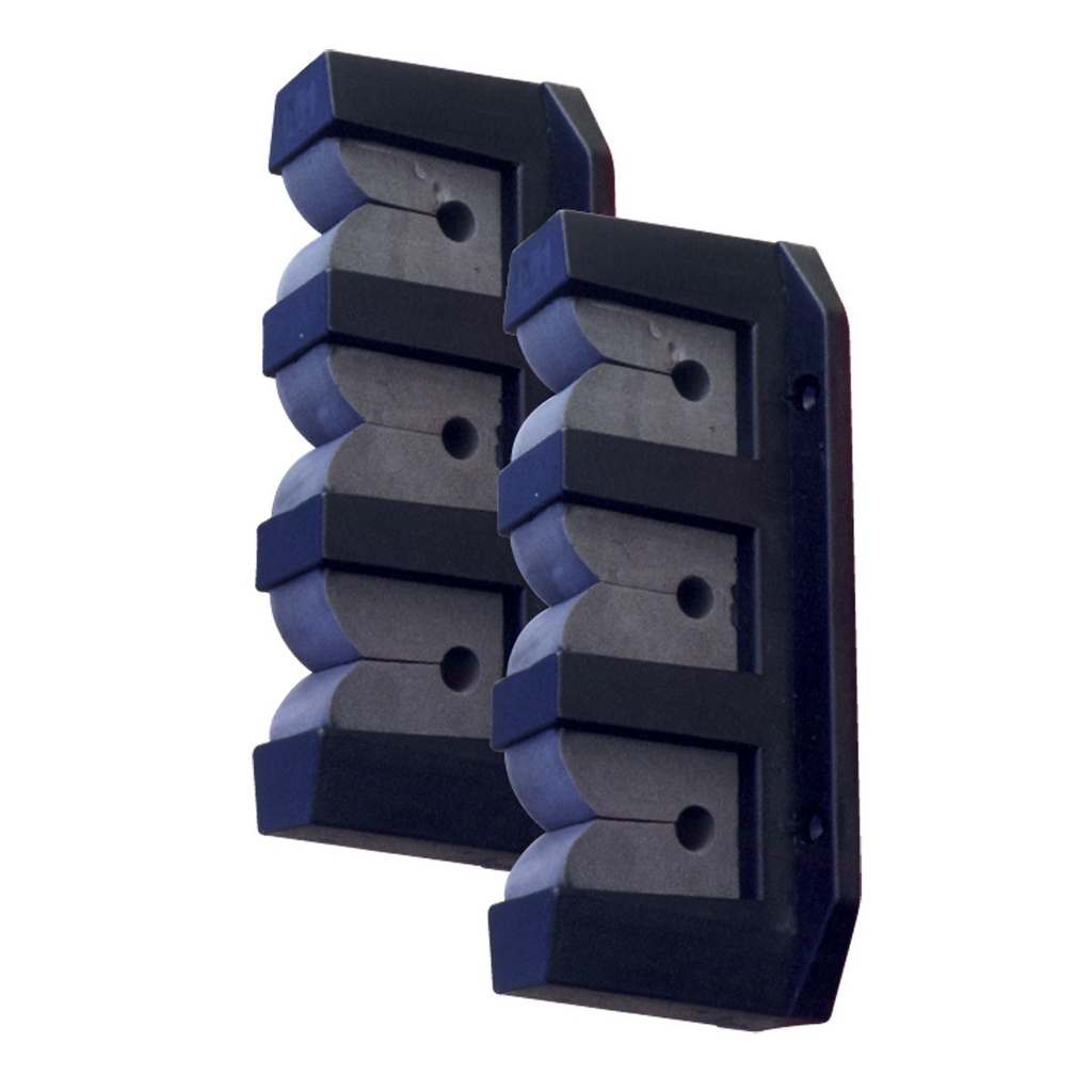 [192628-BLA] BLA HORIZONTAL ROD STORAGE HOLDER BLACK PLASTIC 3 RODS (192628)