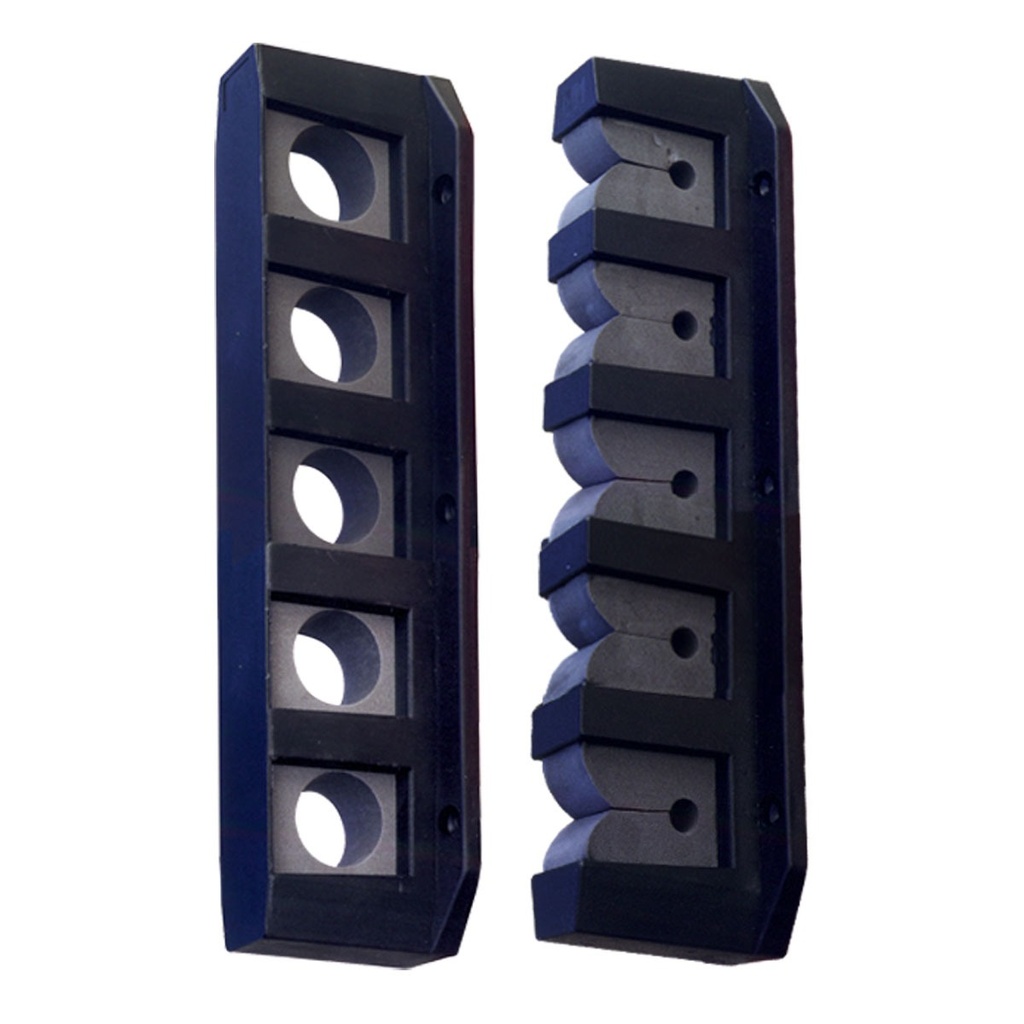[192633-BLA] BLA VERTICAL ROD STORAGE HOLDER BLACK PLASTIC 5 RODS (192633)