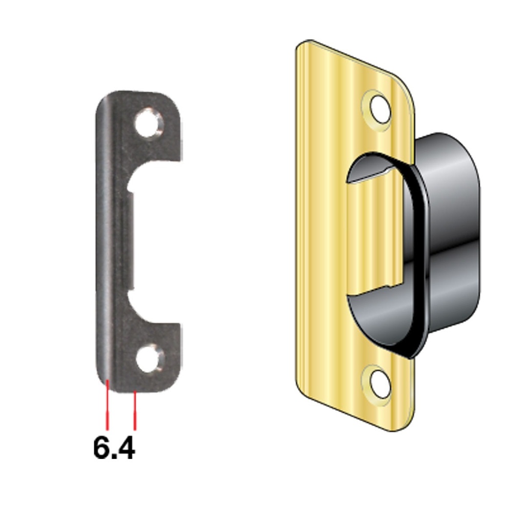 [193048-BLA] SOUTHCO STRIKER PLATE 6.4MM OFFSET (193048)