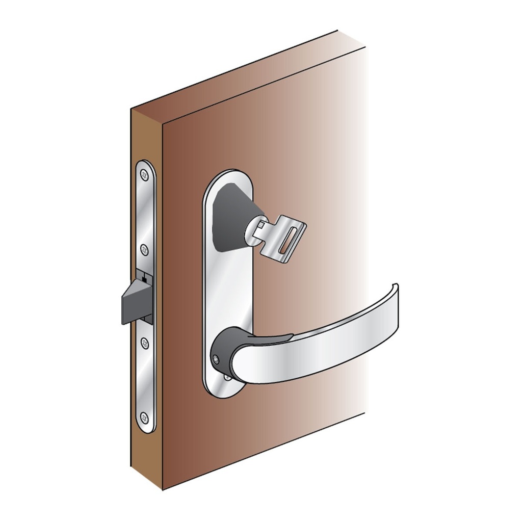 [193087-BLA] SOUTHCO OFFSHORE DOOR LOCK SET MORTISE WITH 2 KEYS (193087)
