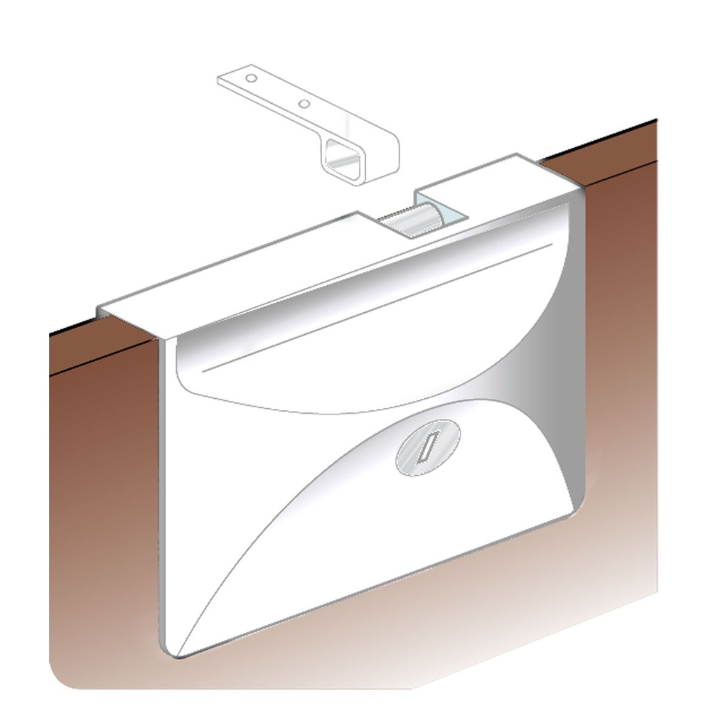 [193096-BLA] SOUTHCO SLIDING, HATCH DEAD LOCK WHITE (193096)
