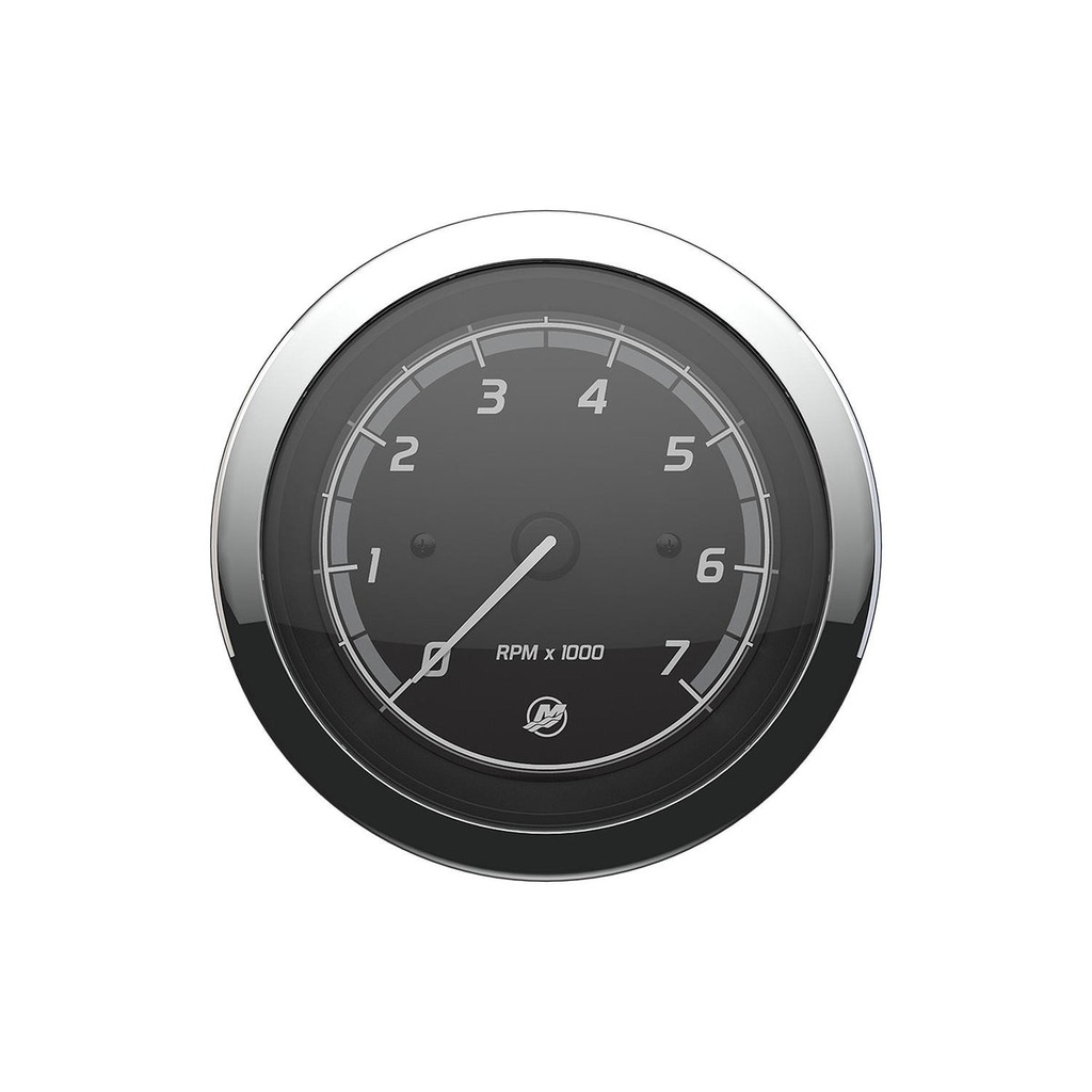 [79 8M6020002] MERCURY CLASSIC - BLACK FACE - CHROME BEZEL MERCURY CLASSIC - BLACK FACE - CHROME BEZEL (8M6020002)
