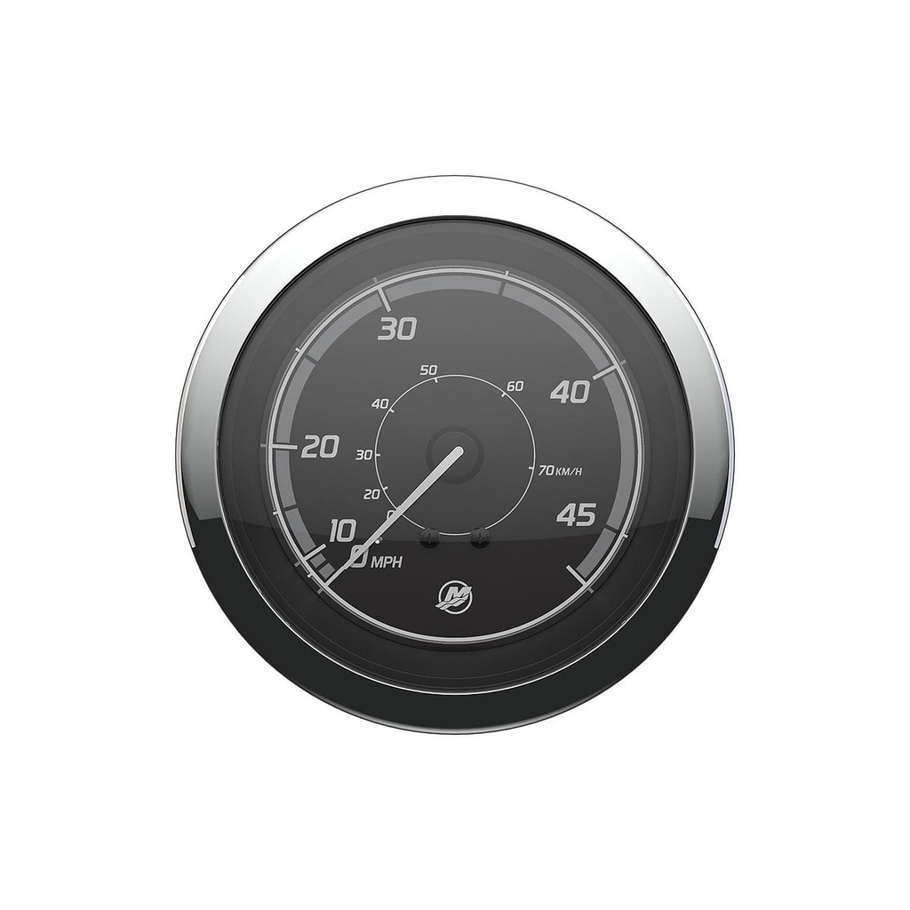 [79 8M6020003] MERCURY CLASSIC - BLACK FACE - CHROME BEZEL MERCURY CLASSIC - BLACK FACE - CHROME BEZEL (8M6020003)