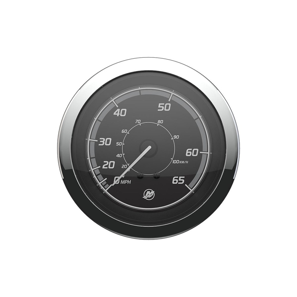 [79 8M6020004] MERCURY CLASSIC - BLACK FACE - CHROME BEZEL MERCURY CLASSIC - BLACK FACE - CHROME BEZEL (8M6020004)