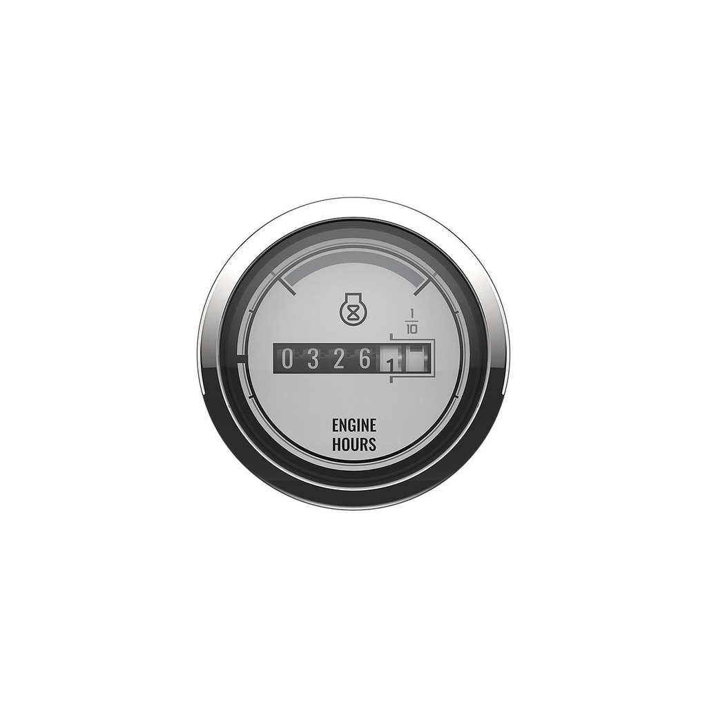 [79 8M6020020] CRUISELOG GAUGE MERCURY CLASSIC - WHITE FACE - CHROME BEZEL (8M6020020)