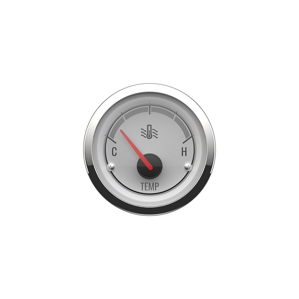 [79 8M6020023] WATER TEMP C-H (60-200) MERCURY CLASSIC - WHITE FACE - CHROME BEZEL (8M6020023)