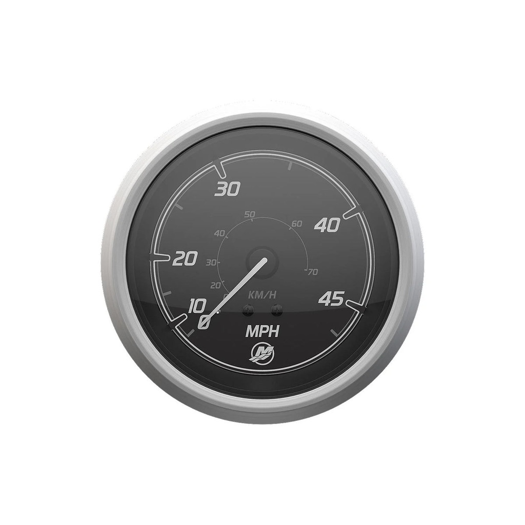 [79 8M6020039] TACHOMETER GAUGE-7K MERCURY SPORT - BLACK FACE - BRUSHED BEZEL (8M6020039)