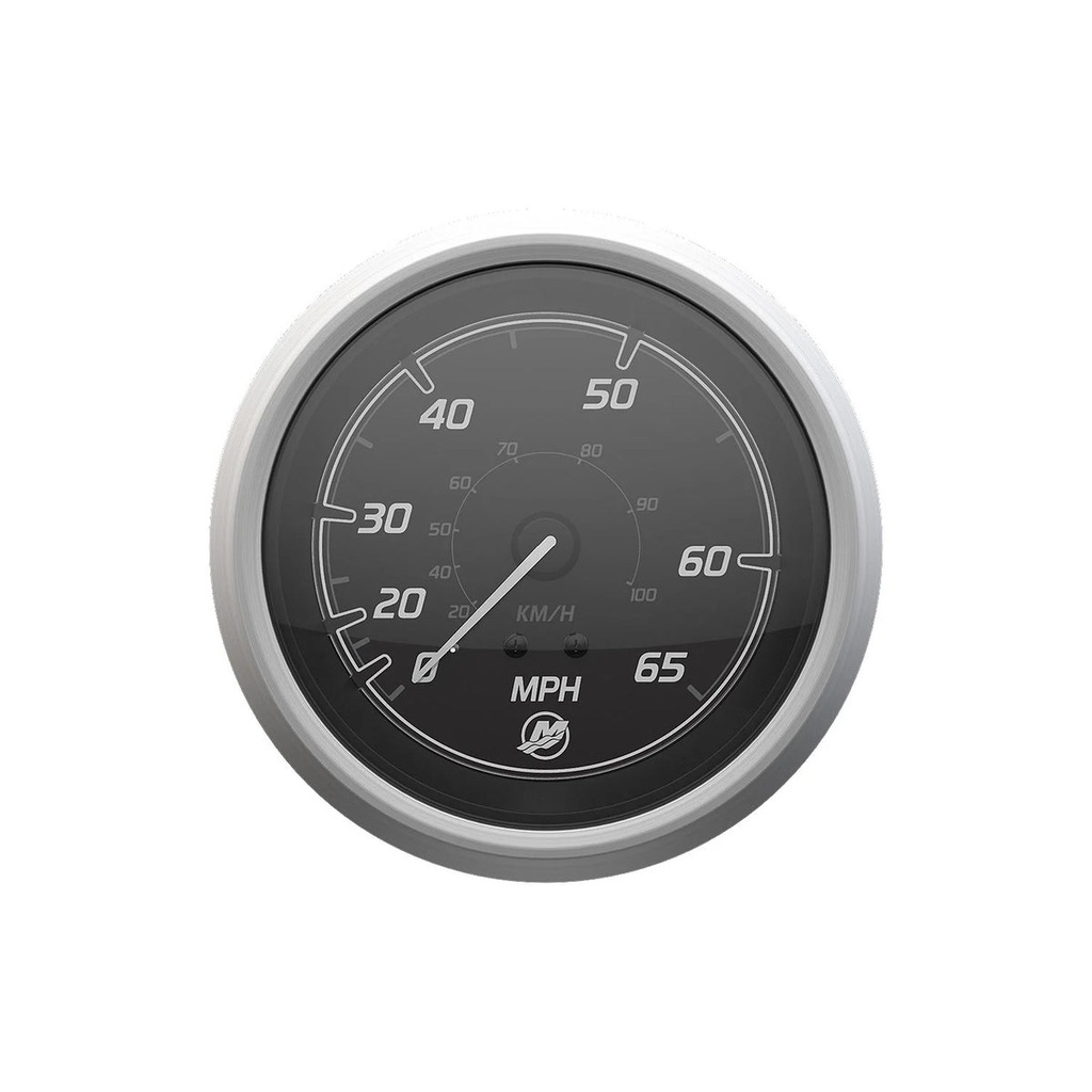 [79 8M6020040] TACHOMETER GAUGE-7K MERCURY SPORT - BLACK FACE - BRUSHED BEZEL (8M6020040)