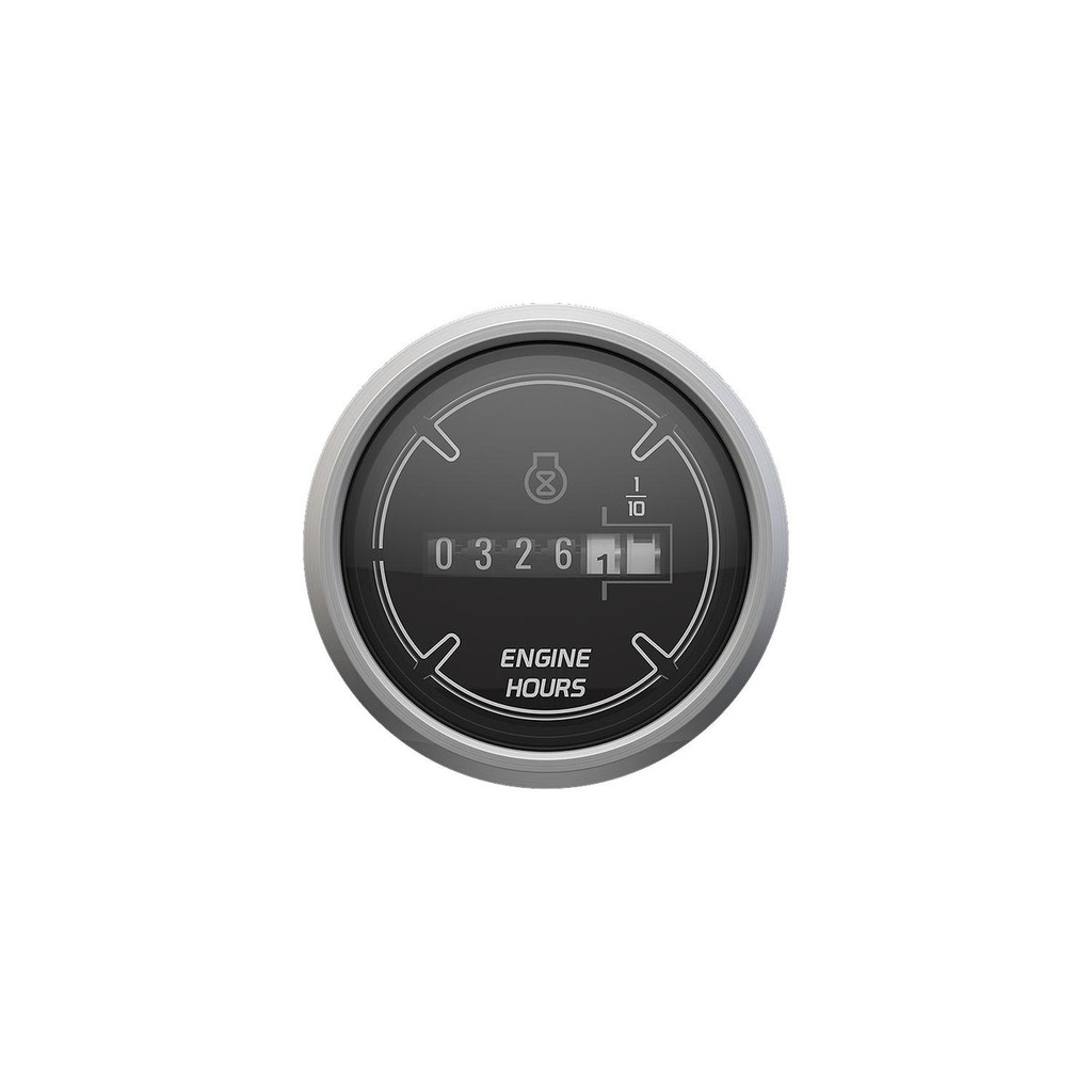 [79 8M6020044] CRUISELOG GAUGE MERCURY SPORT - BLACK FACE - BRUSHED BEZEL (8M6020044)