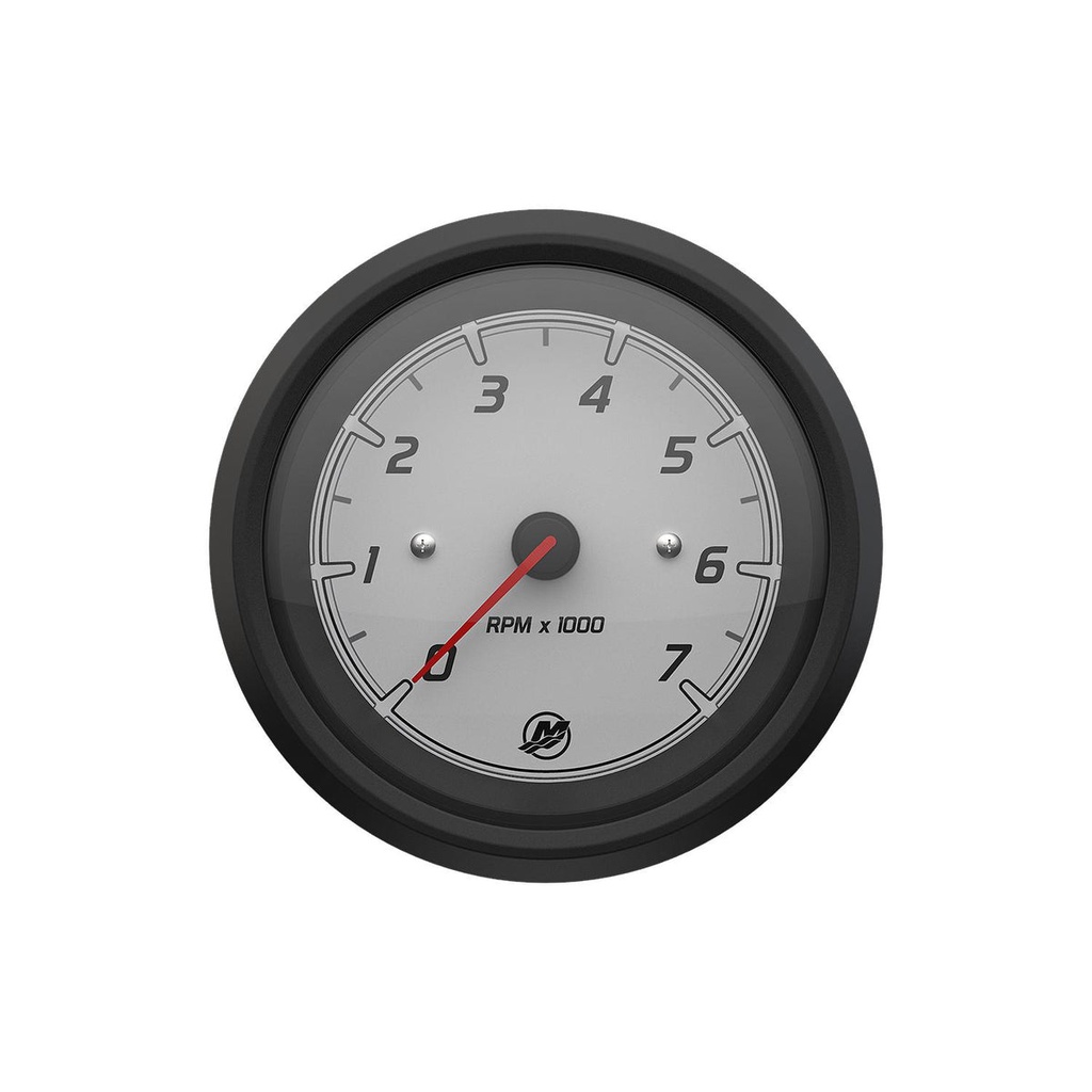 [79 8M6020050] TACHOMETER GAUGE-7K MERCURY SPORT - WHITE FACE - BLACK BEZEL (8M6020050)