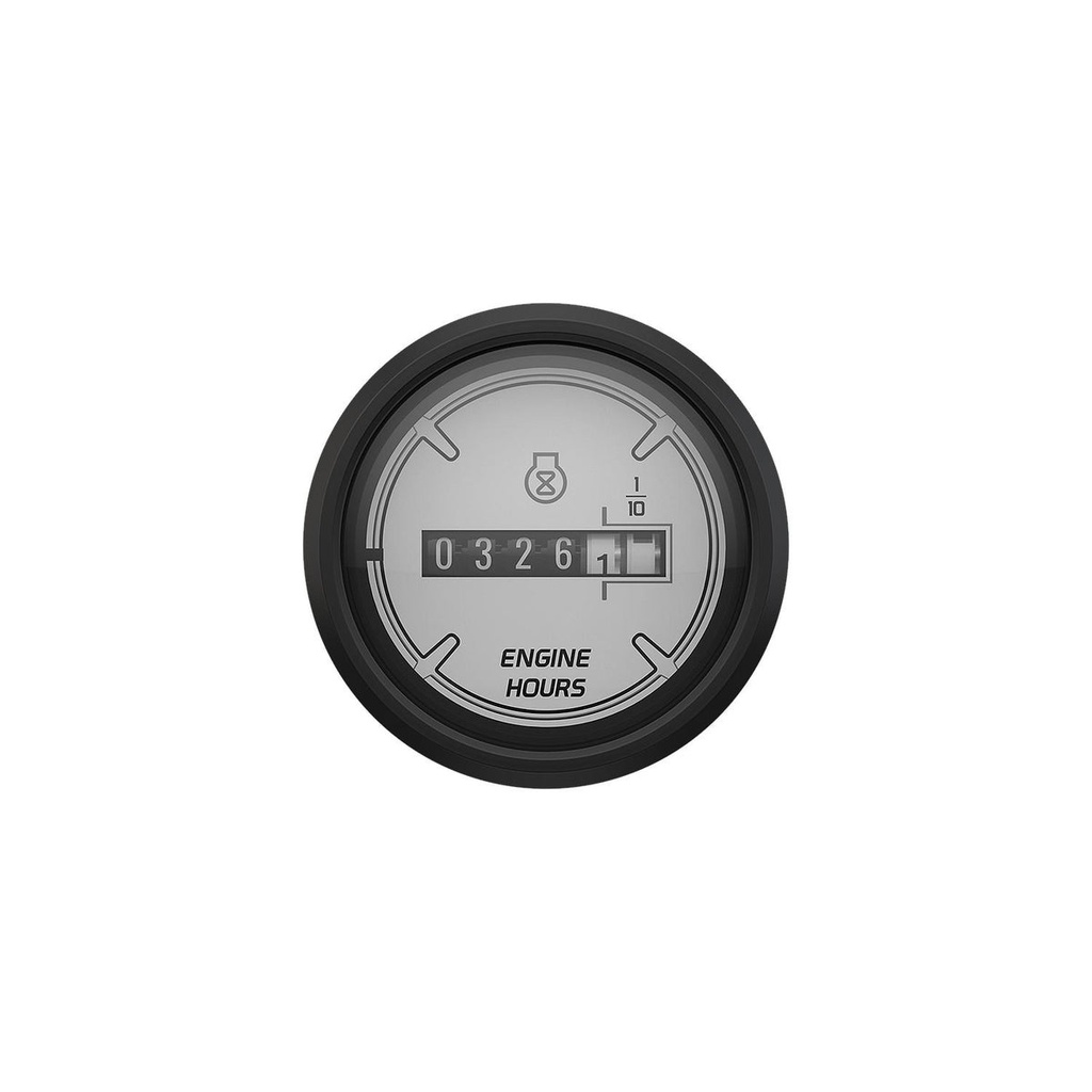 [79 8M6020056] CRUISELOG GAUGE MERCURY SPORT - WHITE FACE - BLACK BEZEL (8M6020056)