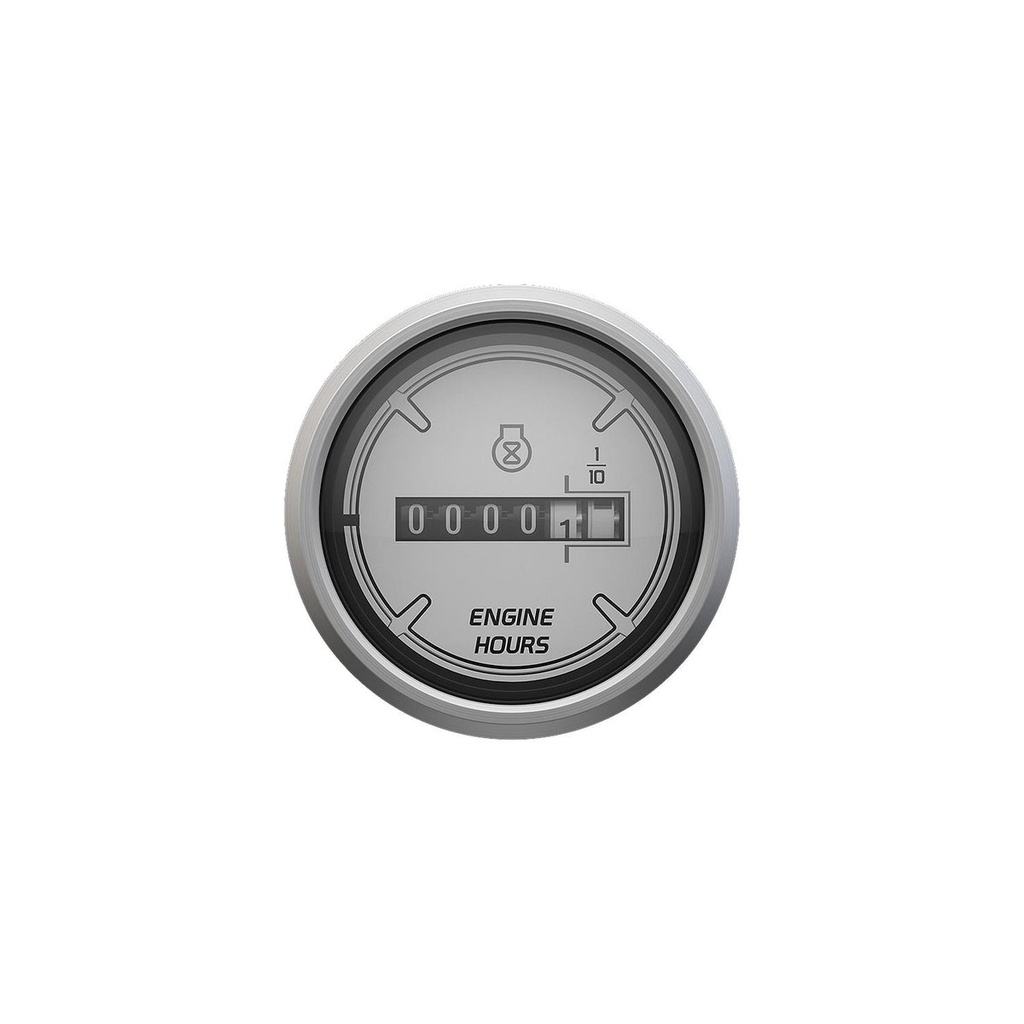 [79 8M6020068] CRUISELOG GAUGE MERCURY SPORT - WHITE FACE - BRUSHED BEZEL (8M6020068)
