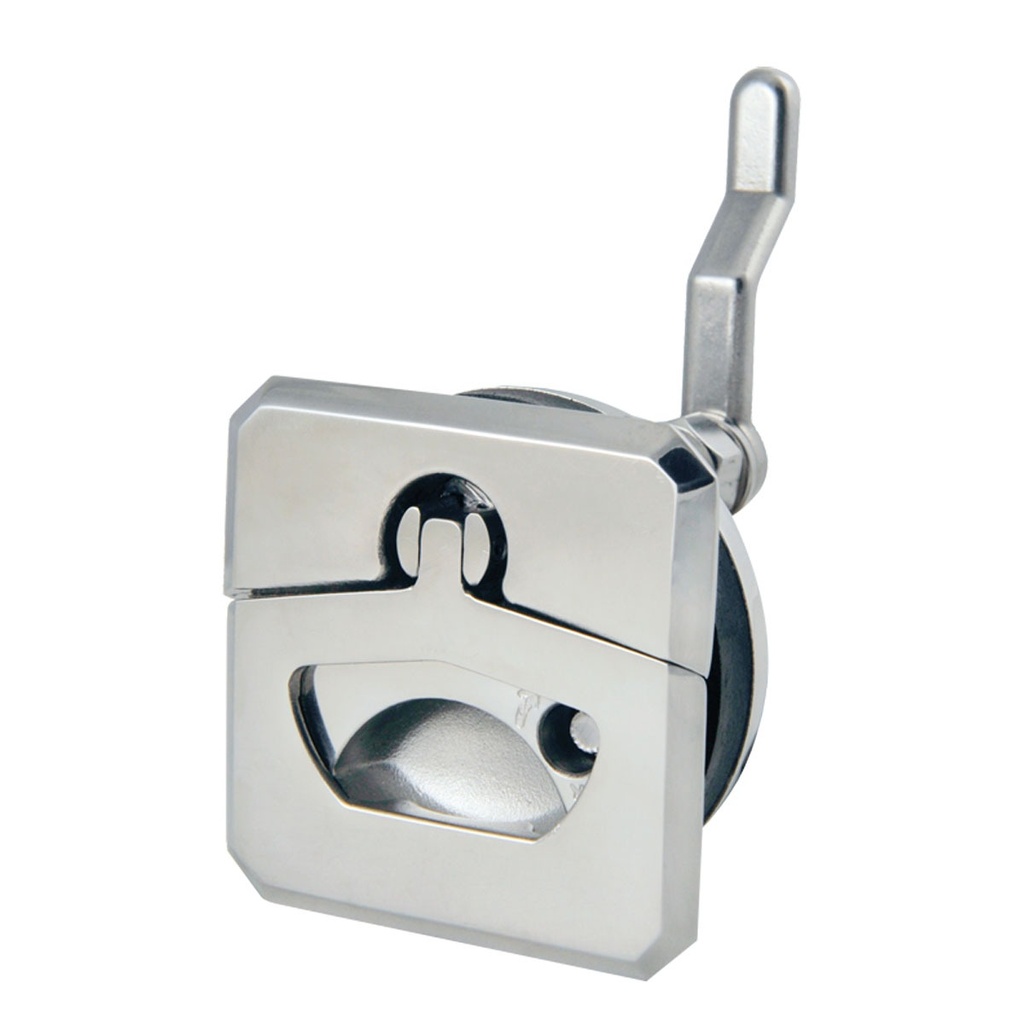 [193219-BLA] MARINE TOWN FLUSH LIFT LIFT PULL LATCH SQUARE W/LOCK (193219)