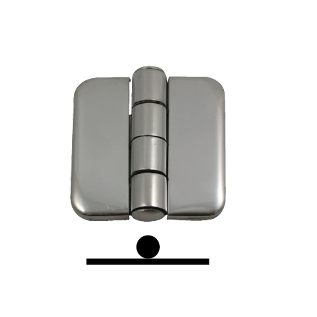 [193600-BLA] MARINE TOWN COVERED HINGE S/STEEL 36X40X9MM (193600)