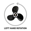 Black Diamond Bravo Two Propeller 17.5 X 23 LH AL 3 BL (qa1953r)