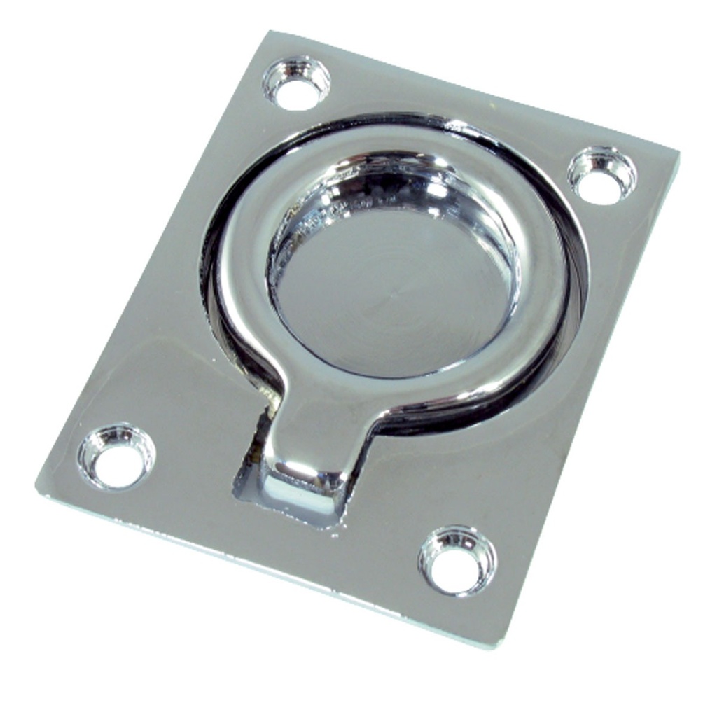 [193700-BLA] MARINE TOWN LIFT RING CHROME BRASS RECTANGLE 51MM X 38MM (193700)