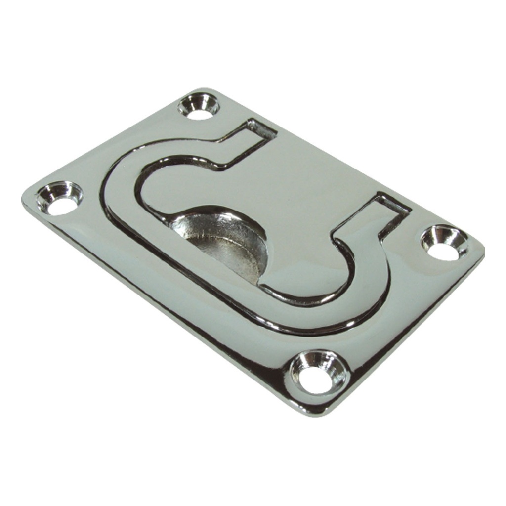 [193710-BLA] MARINE TOWN LIFT RING CHROME BRASS RECTANGLE 76X53MM (193710)
