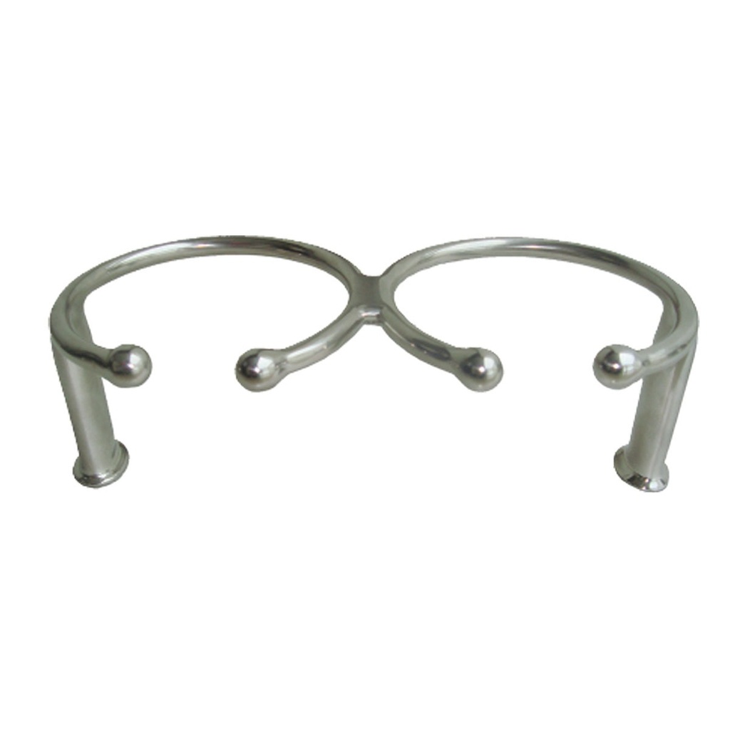 [194132-BLA] MARINE TOWN SURFACE MOUNT DRINK HOLDER S/STEEL DOUBLE (194132)