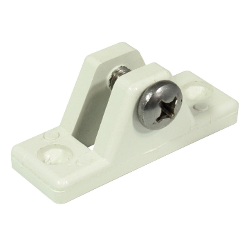 [195041-BLA] SAINT MARINE FIXED CANOPY DECK MOUNTS WHITE 55X20MM (195041)