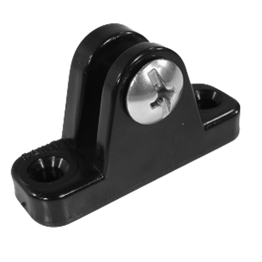 [195042-BLA] SAINT MARINE FIXED CANOPY DECK MOUNTS BLACK 60X20MM (195042)