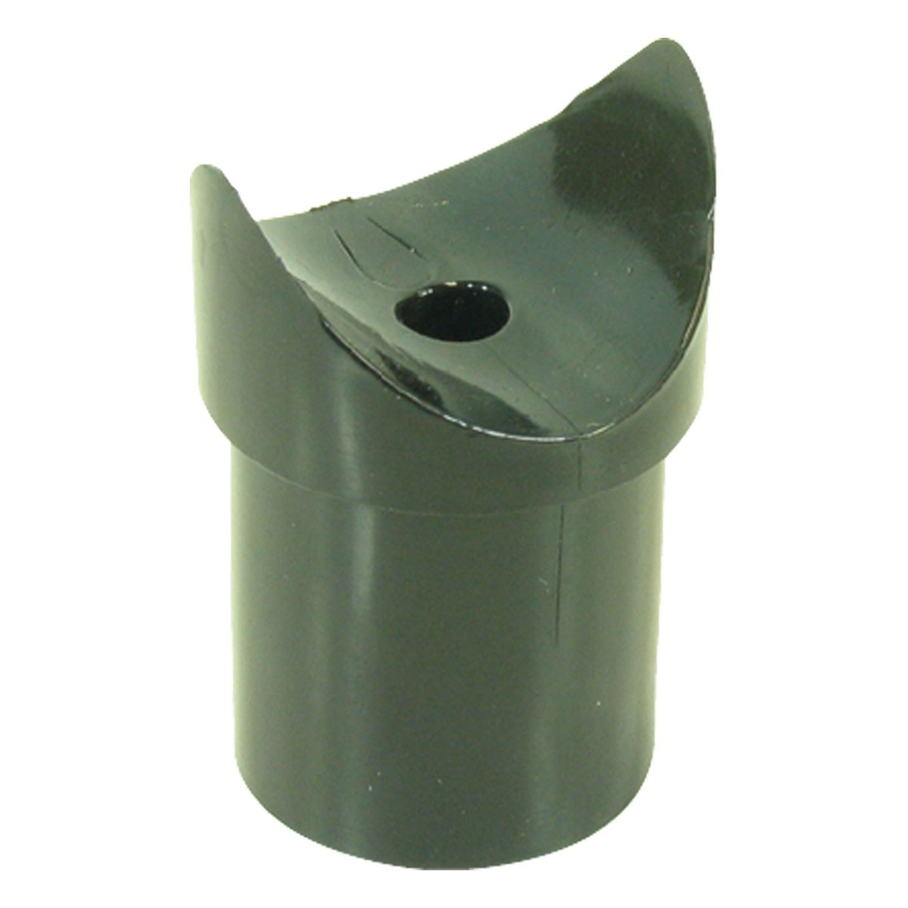 [195134-BLA] BLA CANOPY TUBE END T BLACK NYLON 25X1.6MM (195134)