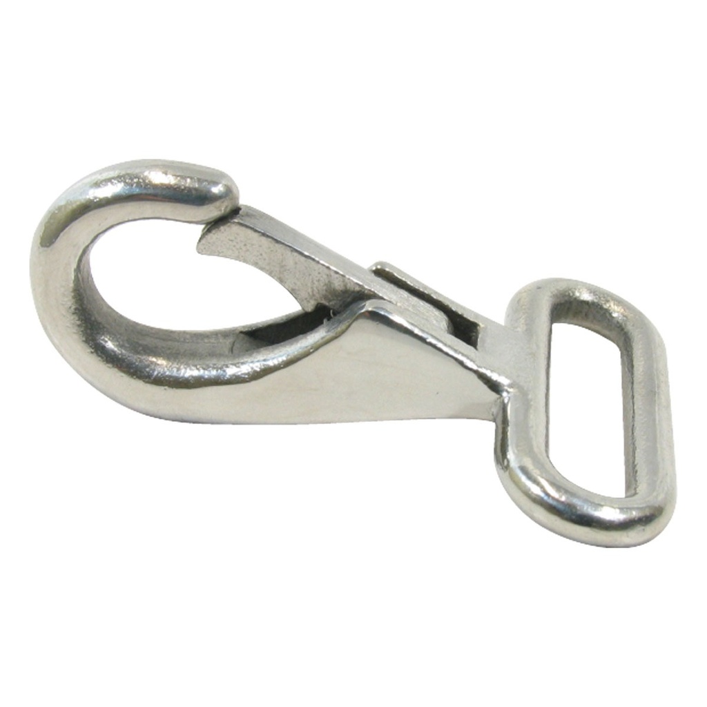 [195185-BLA] MARINE TOWN CANOPY STRAP SNAP HOOK S/STEEL 50X34X25MM (195185)