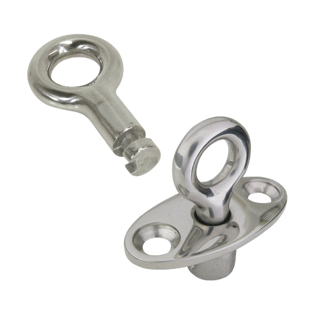 [195189-BLA] MARINE TOWN KEY LOCK RING S/STEEL 10X23MM (195189)