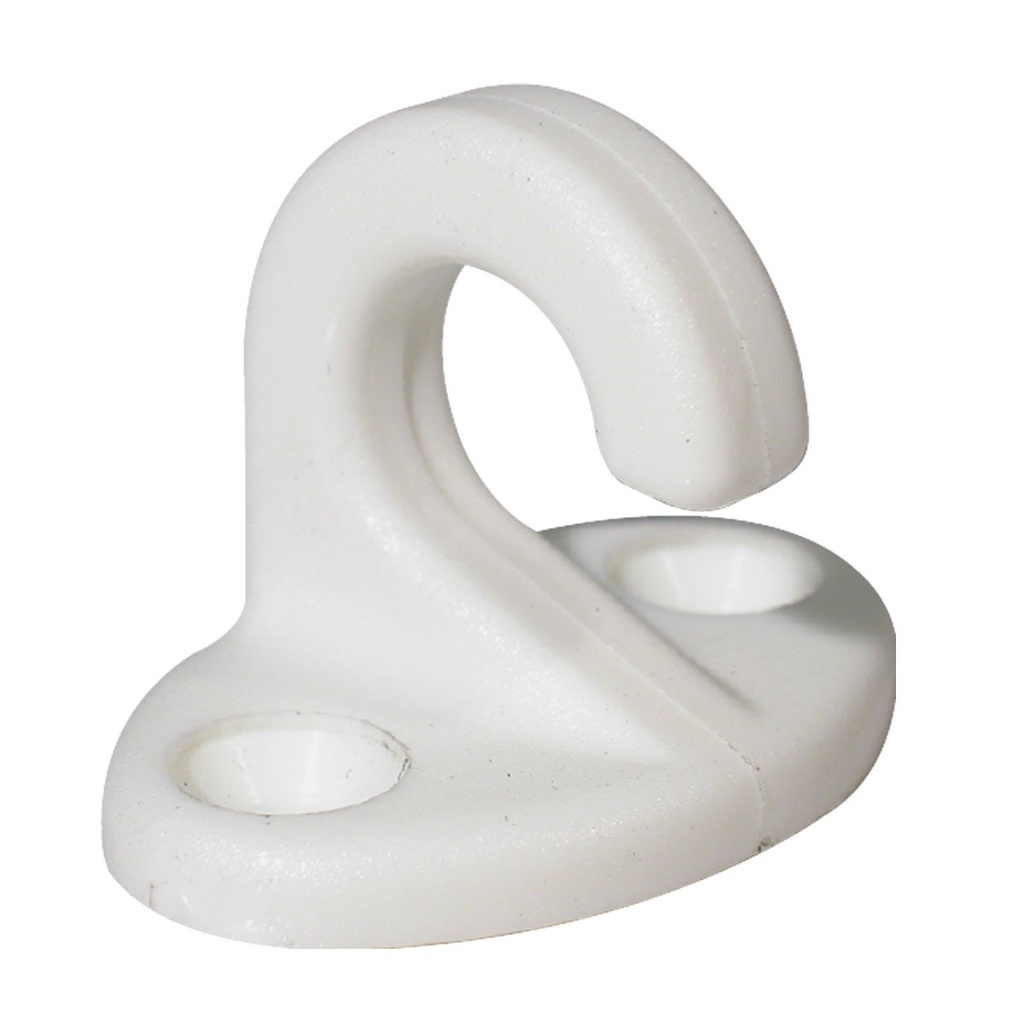 [195240-BLA] RONSTAN LASHING HOOK WHITE NYLON 34X22X10MM (195240)
